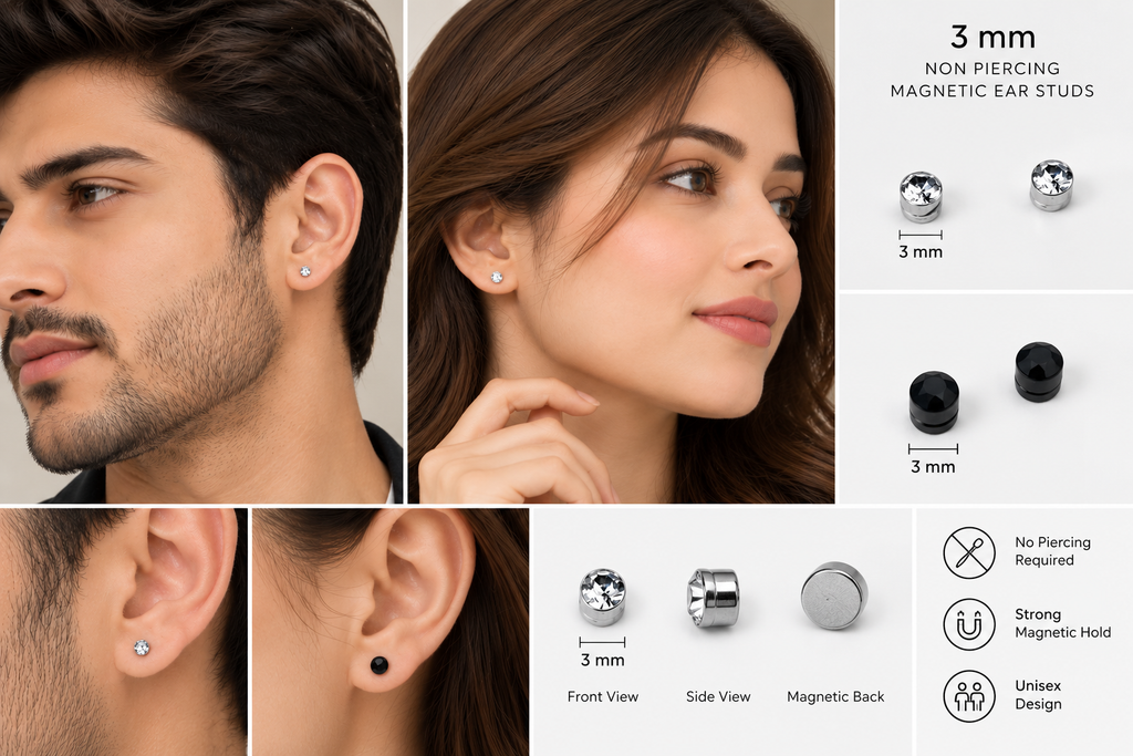 Magnetic Ear Studs Unisex